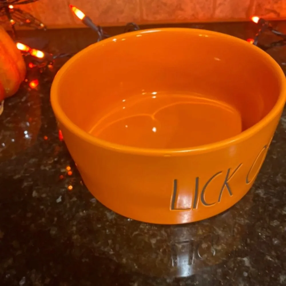New Rae Dunn‎ lick or treat Halloweel Dog Bowl